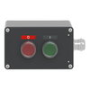 Control station, metal, start stop function, 2 flush push buttons, green, red, 1 NO + 1 NC, ATEX
