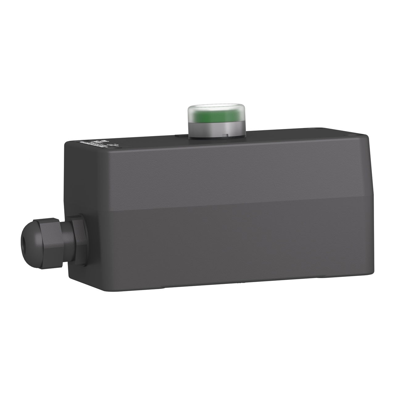 Control station, plastic, start function, 1 flush push button, green, 1 NO, ATEX – Image 3 of 9
