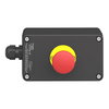 Control station, plastic, Emergency stop function, 1 mushroom head push button Ø 40, red, 1 NC + 1 NC, ATEX