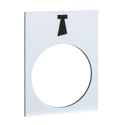 Legend - 30 x 40 mm - white - klaxon