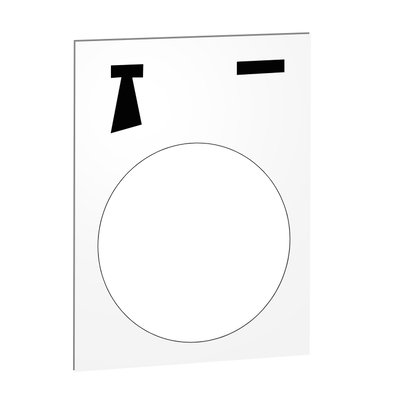 Legend - 30 x 40 mm - white - start klaxon