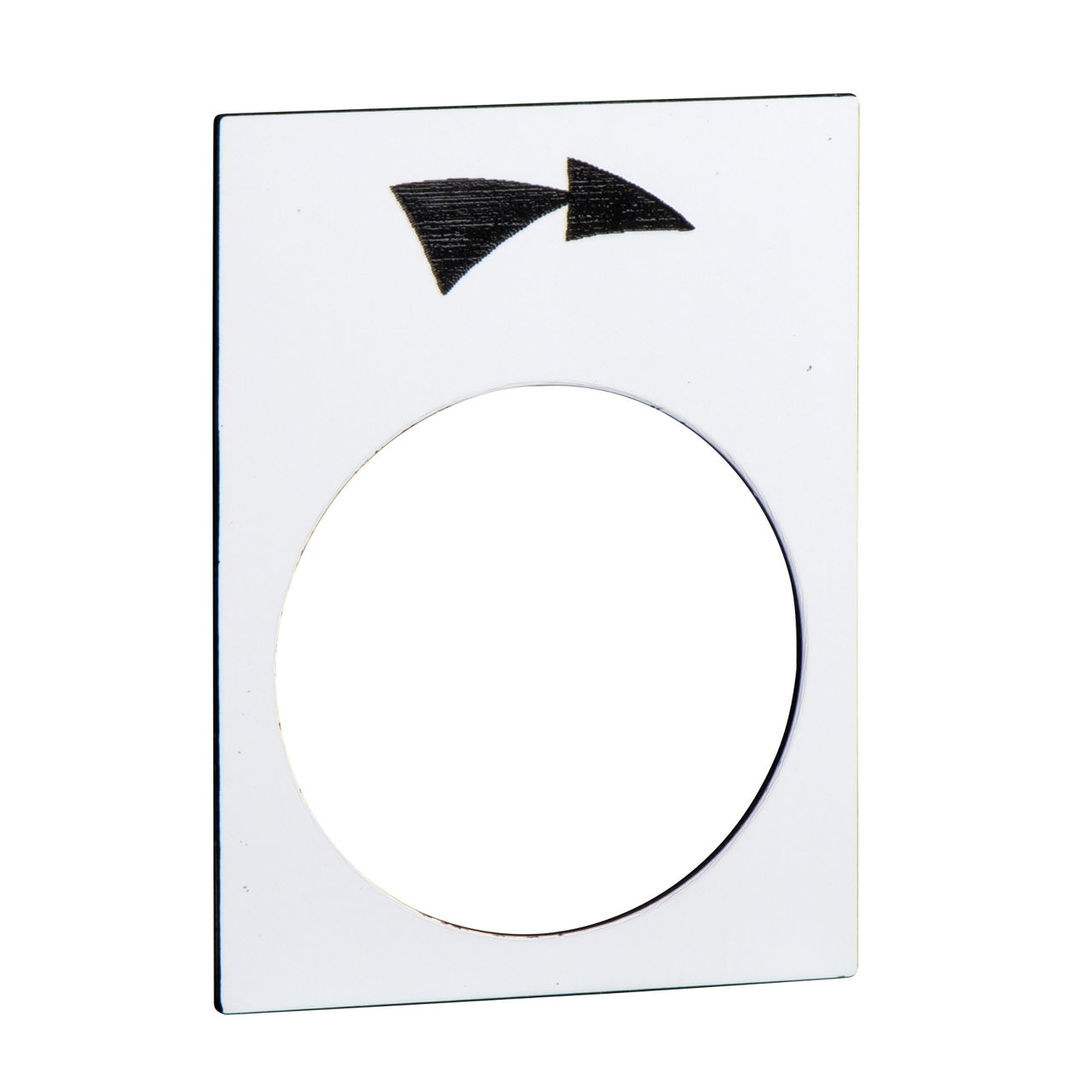 Legend - 30 x 40 mm - white - slew right, slow-fast