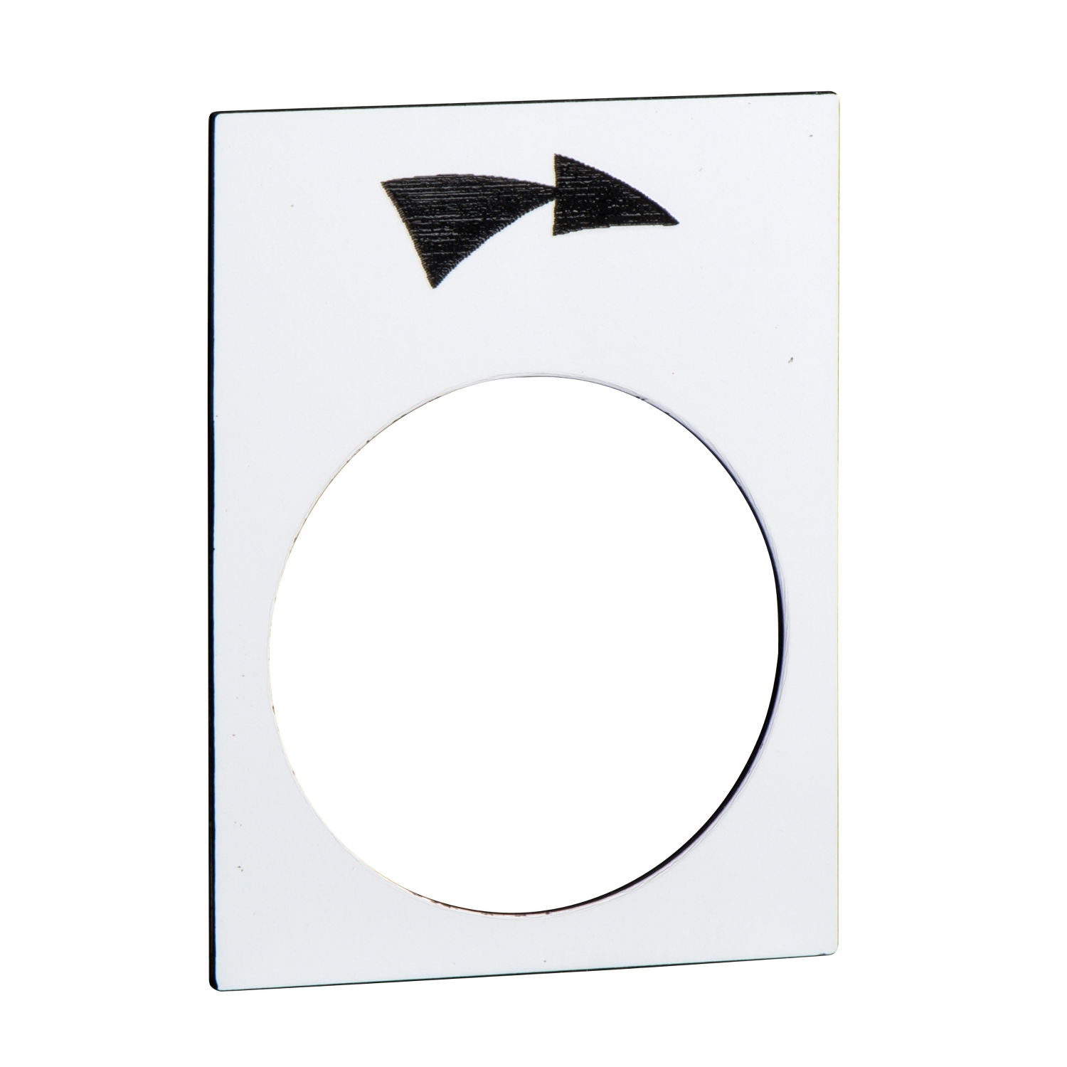 Legend - 30 x 40 mm - white - slew right, slow-fast
