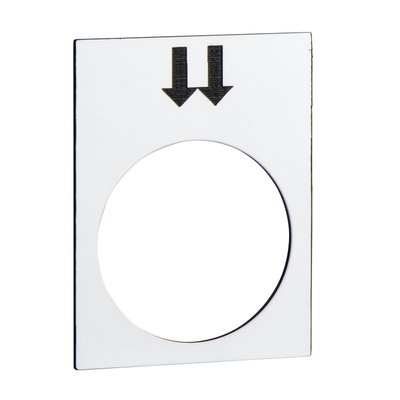 Legend - 30 x 40 mm - white - right, fast