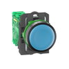 Funkdrucktaster, Harmony XB5R, Kunststoff, 22mm, blau, unbeschriftet, tastend, batterielos, kabellos