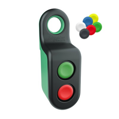 Wireless and battery less handy box, 2 simple action buttons
