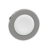 Harmony XB4, Flush mounted push button head, metal, white, Ø30, spring return, unmarked