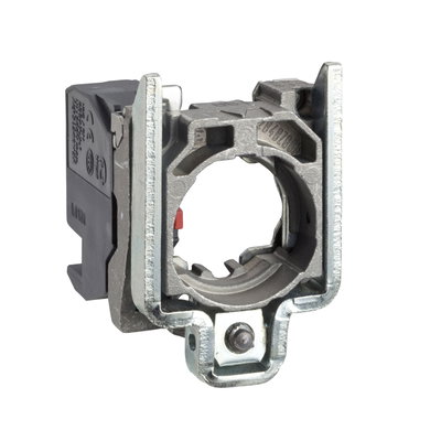 Single contact block with body/fixing collar 1NC plug-in connector