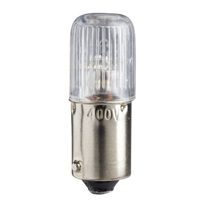Clear neon bulb for signalling - BA 9s - 230 V / 2.6 W