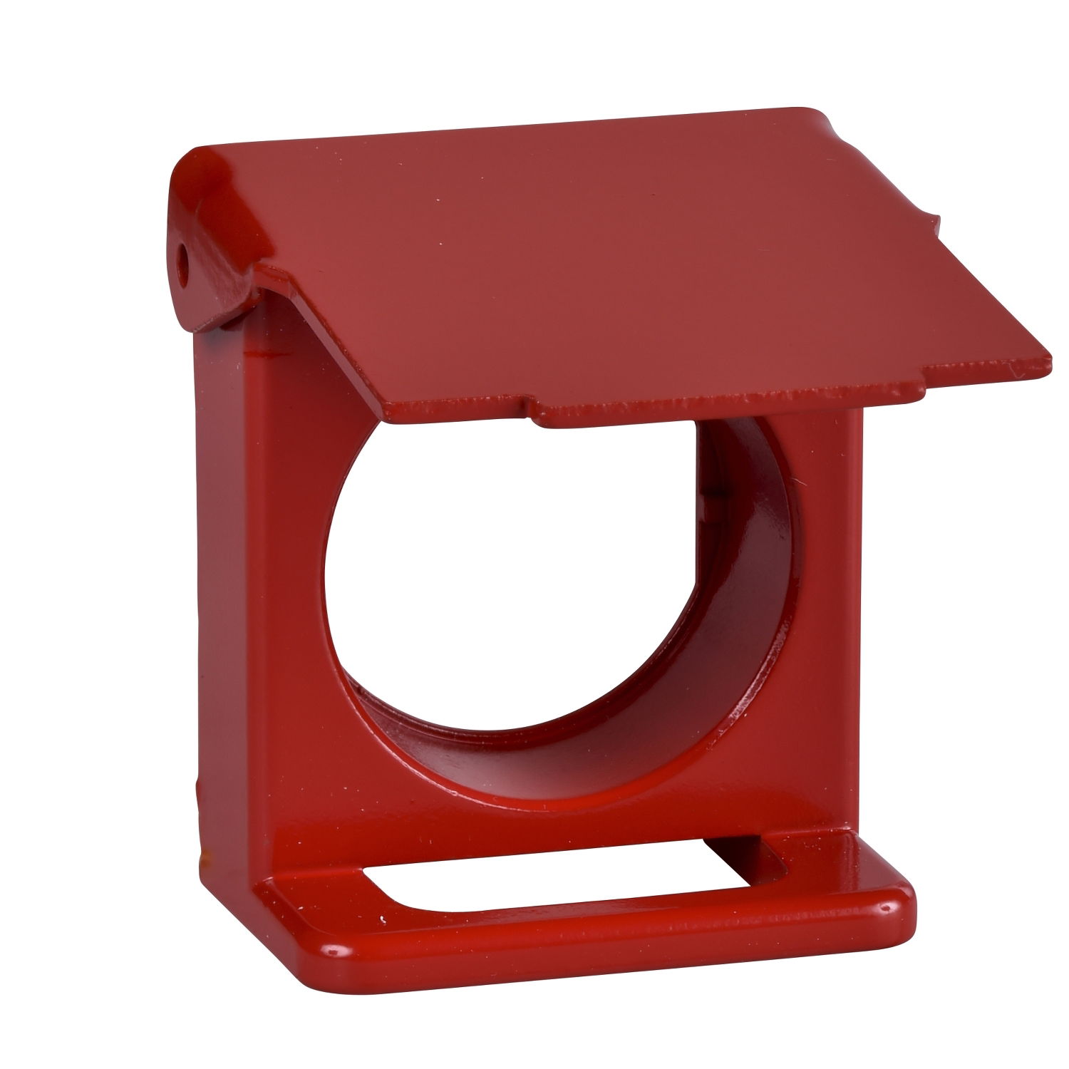 Red padlockable flap for Ø22 flush pushbutton
