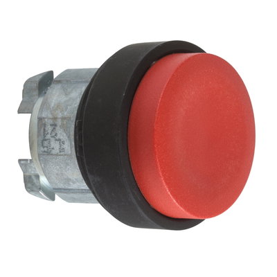 Head for non illuminated push button, Harmony XB4, red projecting pushbutton Ø22 mm spring return unmarked