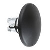 Black Ø60 mushroom pushbutton head Ø22 spring return