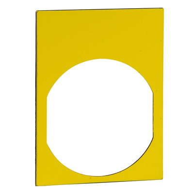 Name plate 30 X 40 yellow - black marking