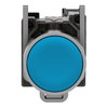 Drucktaster, Harmony XB4, Metall, 22mm, blau, unbeschriftet, tastend, Schraubklemme, 1S