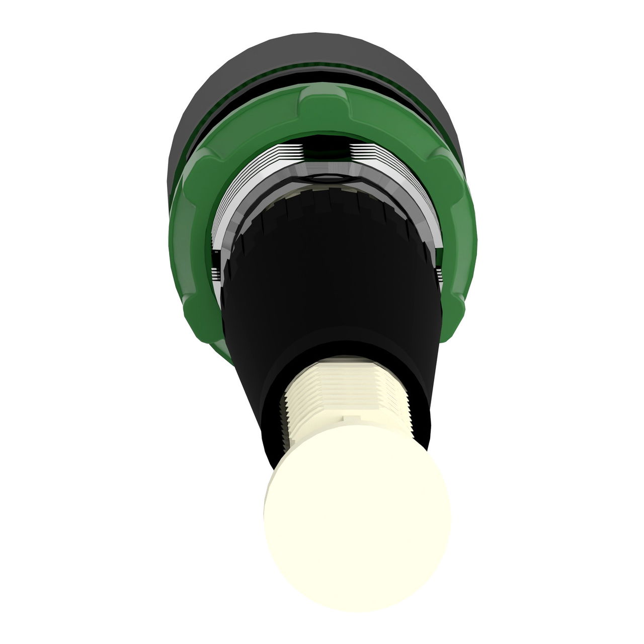 Black flush reset pushbutton Ø22 for 6...16 mm actuation distance – Image 2 of 9