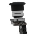 Pilzdrucktaster, Harmony XB4, Metall, 22mm, schwarz, tastend, 1S