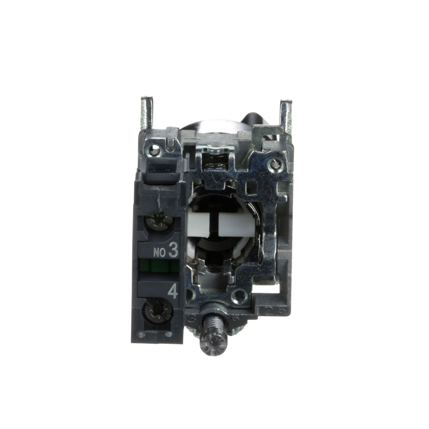 Selector switch, metal, black, Ø22, 2 positions, stay put, 1 NO – Image 2 of 9