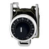Potentiometer, Komplettgerät, Harmony XB4, Metall, 22mm, schwarz, Widerstand 10K Ohm