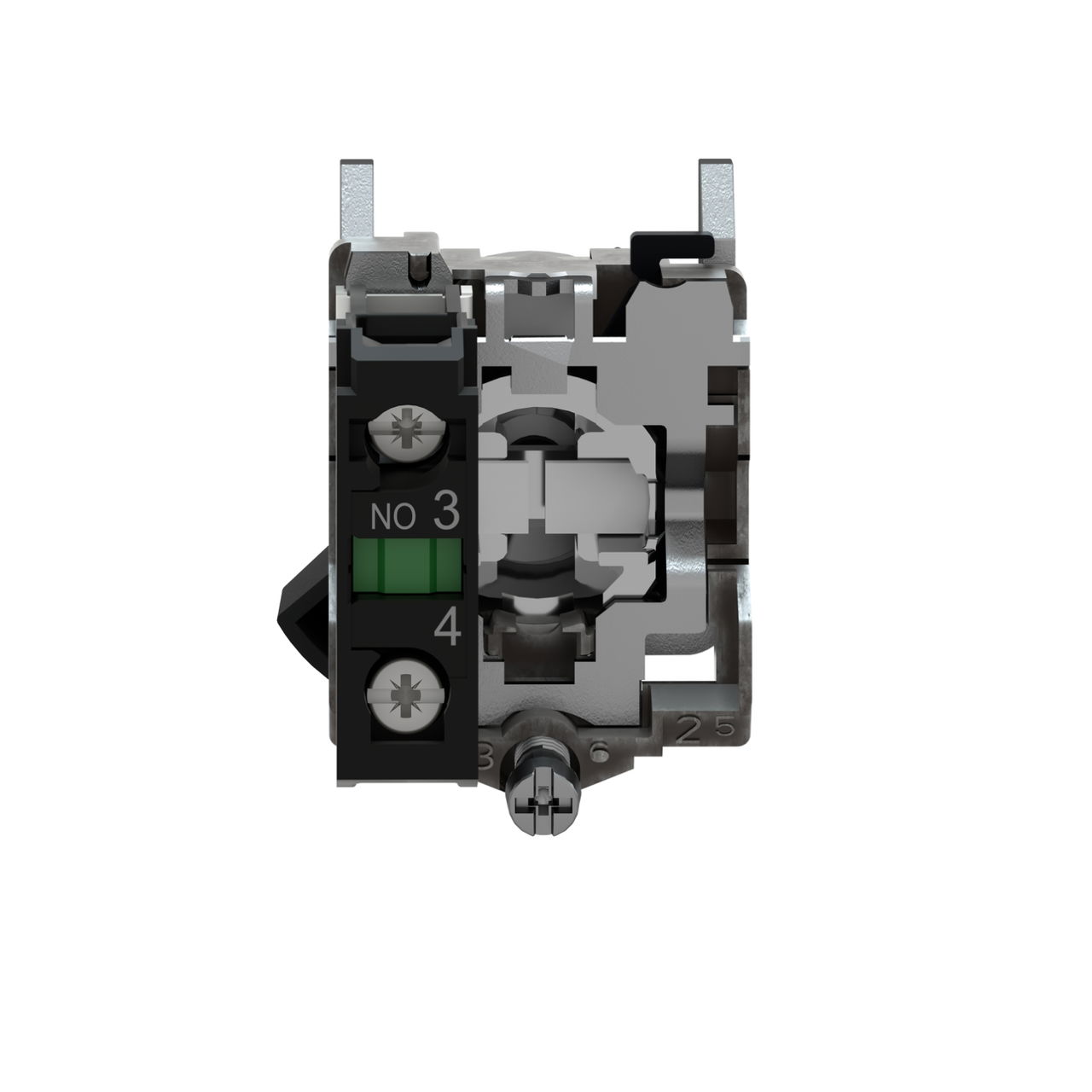 Complete selector switch, Harmony XB4, black Ø22 mm, 2 positions 90°- stay put, 1 NO, ATEX – Image 2 of 9