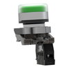Leuchtdrucktaster, Harmony XB4, Metall, 22mm, grün, unbeschriftet, tastend, mit Schutzkappe, 1S, 24V ACDC, ATEX