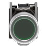 Leuchtdrucktaster, Harmony XB4, Metall, 22mm, grün, unbeschriftet, tastend, mit Schutzkappe, 1S, 24-120V ACDC, ATEX