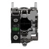 Complete push button, Harmony XB4, black pushbutton Ø22 mm, spring return, 1 NO, ATEX