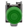Drucktaster, Harmony XB4, Metall, 22mm, grün, tastend, mit Schutzkappe, 1S, ATEX