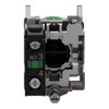 Drucktaster, Harmony XB4, Metall, 22mm, grün, tastend, mit Schutzkappe, 1S, ATEX