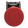 Red Ø40 Emergency stop, switching off Ø22 latching turn release 2NC+1NO