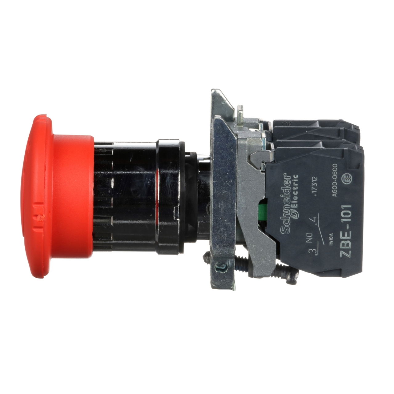 Emergency stop switching off, metal, red mushroom, Ø40, Ø22, trigger latching turn to release, 1 NO + 1 NC – Image 6 of 9