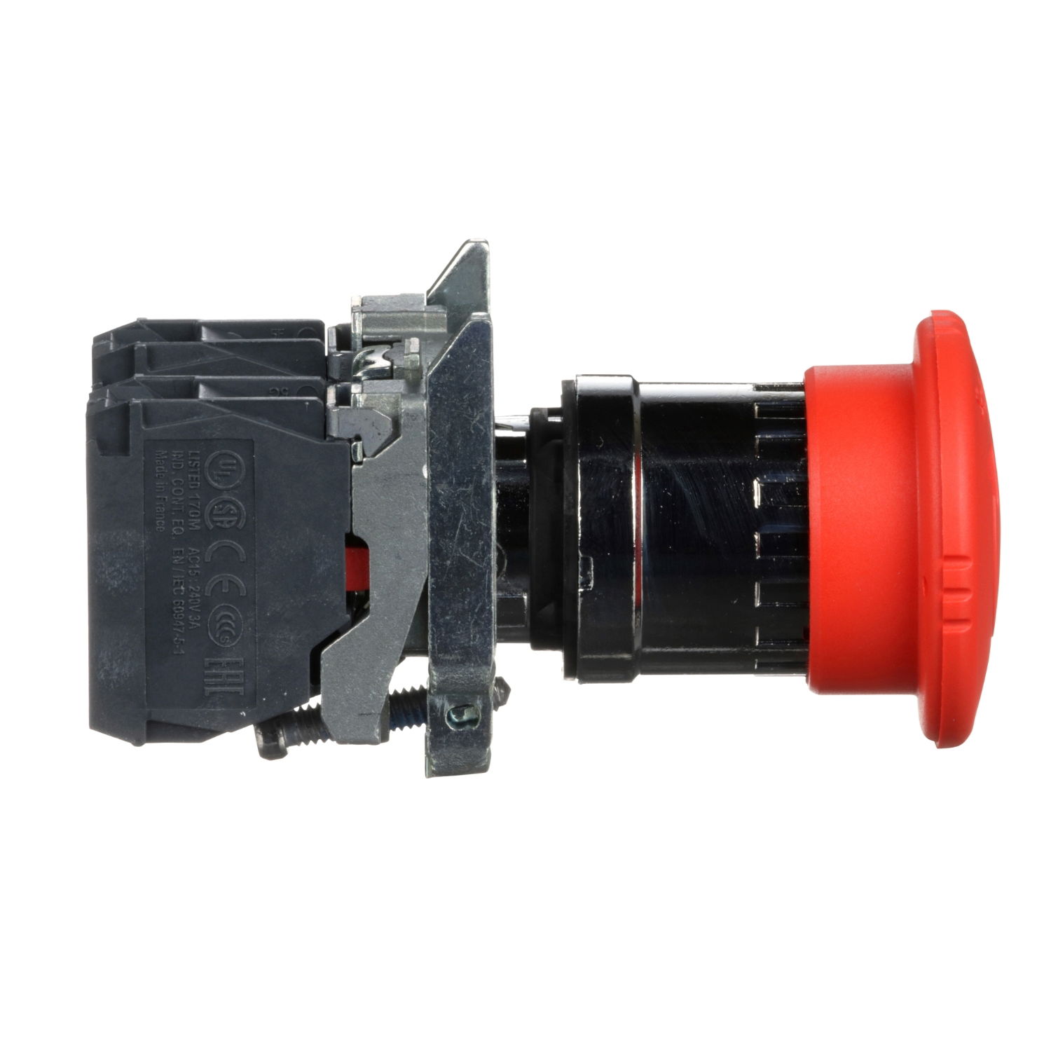 Emergency stop switching off, metal, red mushroom, Ø40, Ø22, trigger latching turn to release, 1 NO + 1 NC – Image 7 of 9