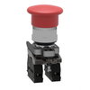 Harmony XB4 - ATEX D, Emergency stop switching off, metal, red mushroom Ø40, Ø22, trigger latching push-pull, 1 NO + 1 NC, ATEX