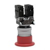 Harmony XB4 - ATEX D, Emergency stop switching off, metal, red mushroom Ø40, Ø22, trigger latching push-pull, 1 NO + 1 NC, ATEX