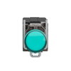 Leuchtmelder, Harmony XB4, Metall, 22mm, grün, mit Trafo, Glühlampe BA9s, glatte Kalotte, Schraubklemme, 230V AC