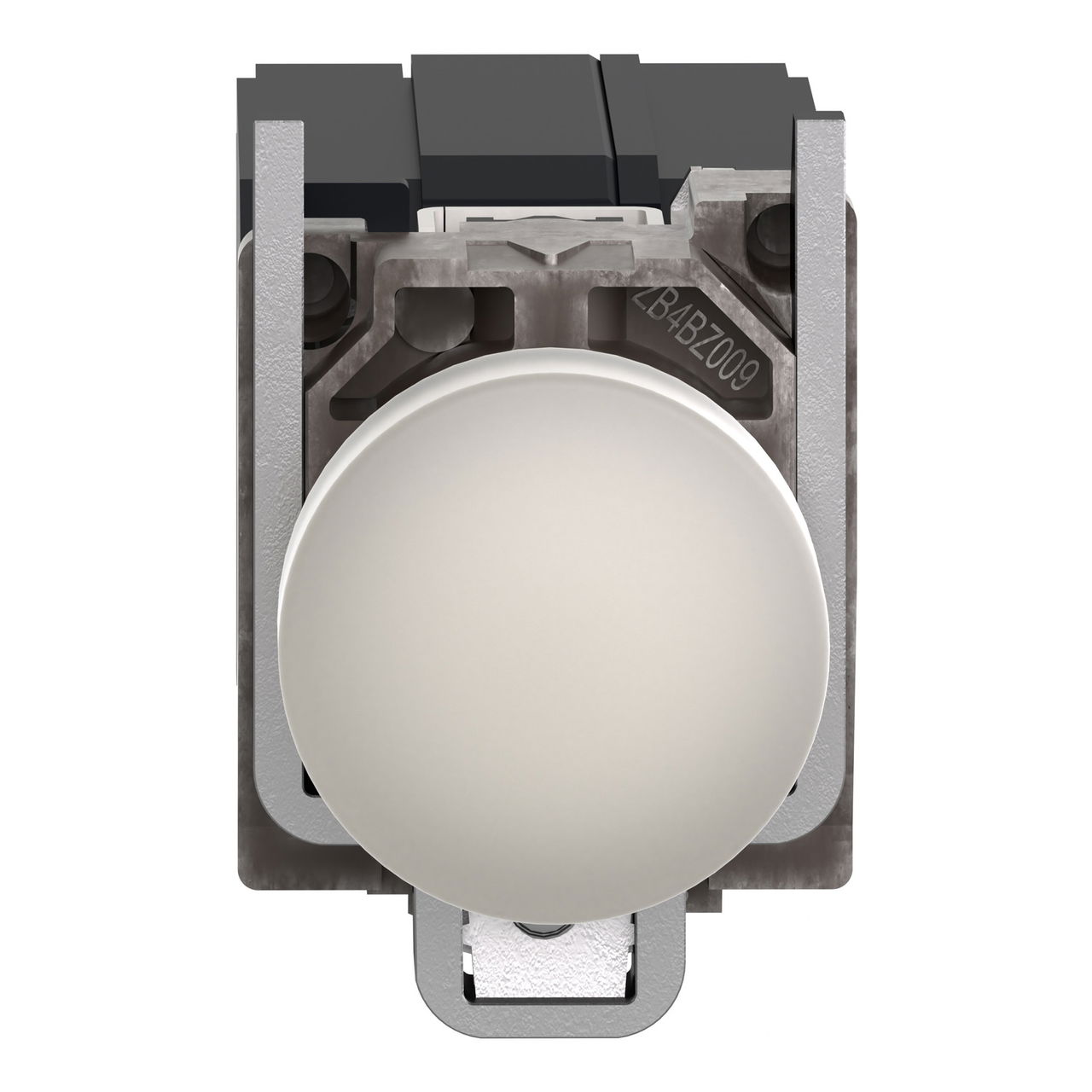 Pilot light, Harmony XB4,metal, white, 22mm, universal LED, plain lens, 400V AC – Image 4 of 9