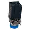 Pilot light, Harmony XB4, metal, protected LED light, blue, 22mm, with plain lens, universal LED, 400V