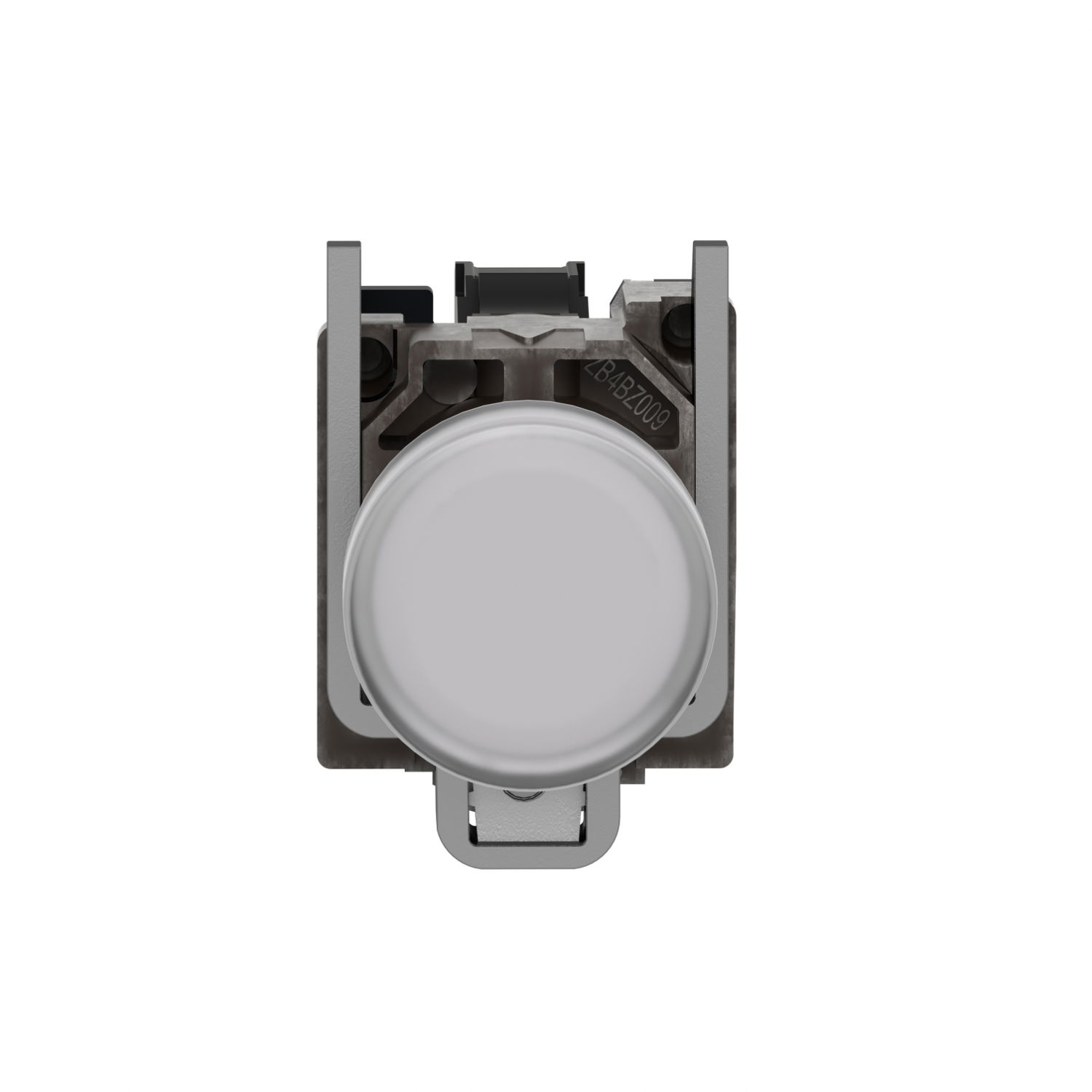 Pilot light, Harmony XB4,metal, white, 22mm, universal LED, plain lens, 24V AC DC – Image 3 of 7