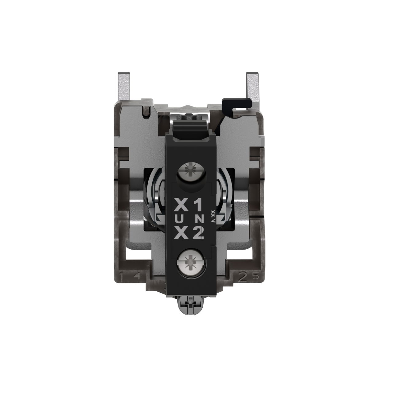 Pilot light, Harmony XB4,metal, white, 22mm, universal LED, plain lens, 24V AC DC – Image 2 of 7