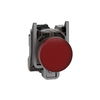 Pilot light, Harmony XB4,metal, red, 22mm, universal LED, plain lens, 24V AC DC