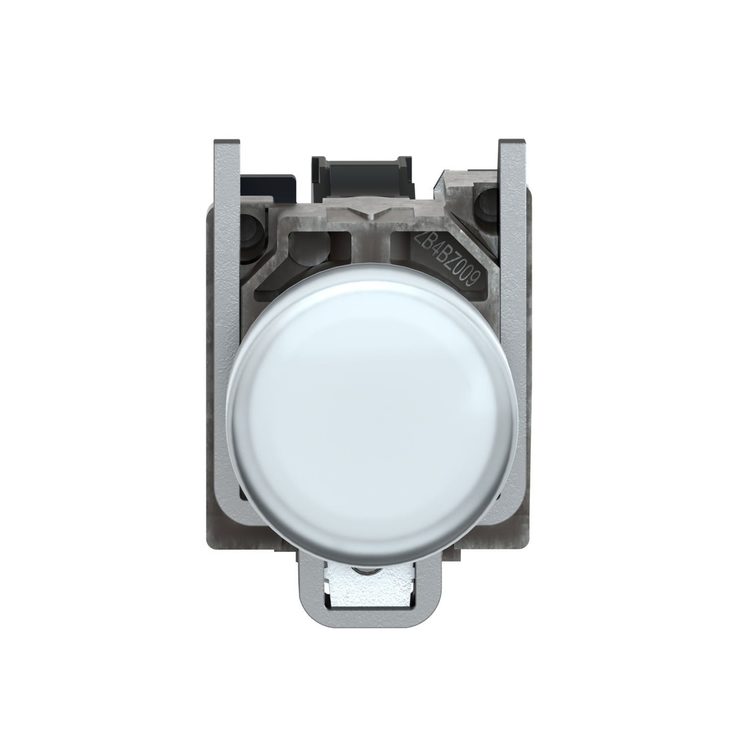 Pilot light, Harmony XB4,metal, white, 22mm, universal LED, plain lens, 110…120V AC – Image 3 of 7