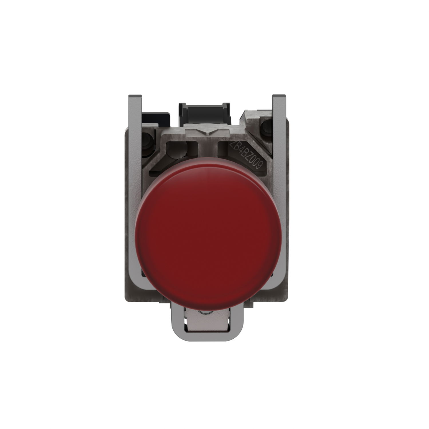 Pilot light, Harmony XB4,metal, red, 22mm, universal LED, plain lens, 230...240V AC – Image 3 of 8