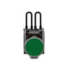 Push to test pilot light, Harmony XB4, metal, green, 22mm, universal LED, 24V