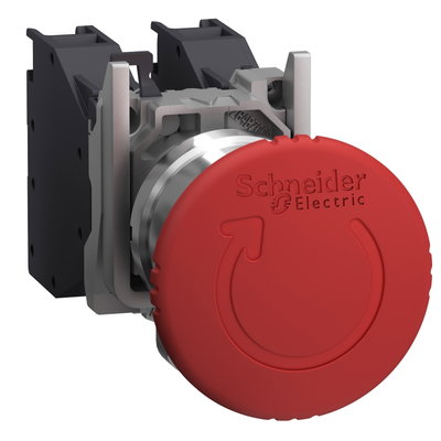 Complete emergency stop push button, Harmony XB4, Explosive atmosphere, TURN TO RELEASE