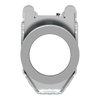 Harmony XB4, Push button flush mounted, metal, white, Ø30, spring return, unmarked, 1 NO