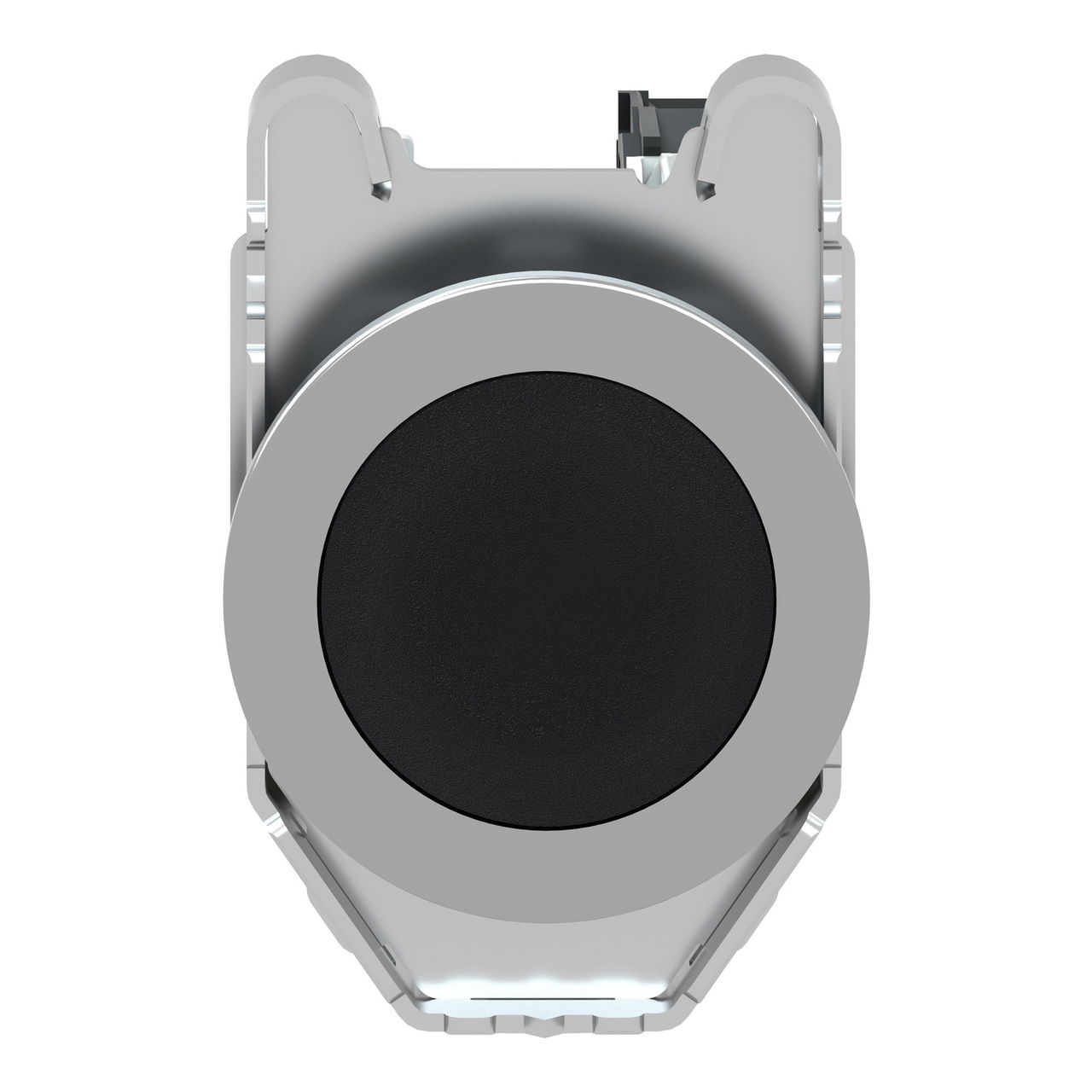 Harmony XB4, Push button flush mounted, metal, black, Ø30, spring return, unmarked, 1 NO – Image 3 of 8