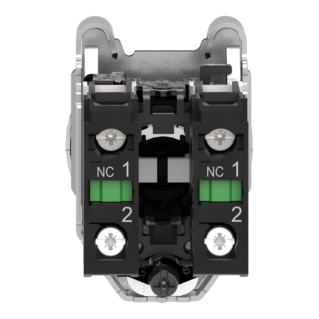 Harmony XB4, Selector switch flush mounted, metal, black, Ø30, 3 positions, stay put, 2 NO – Image 2 of 10