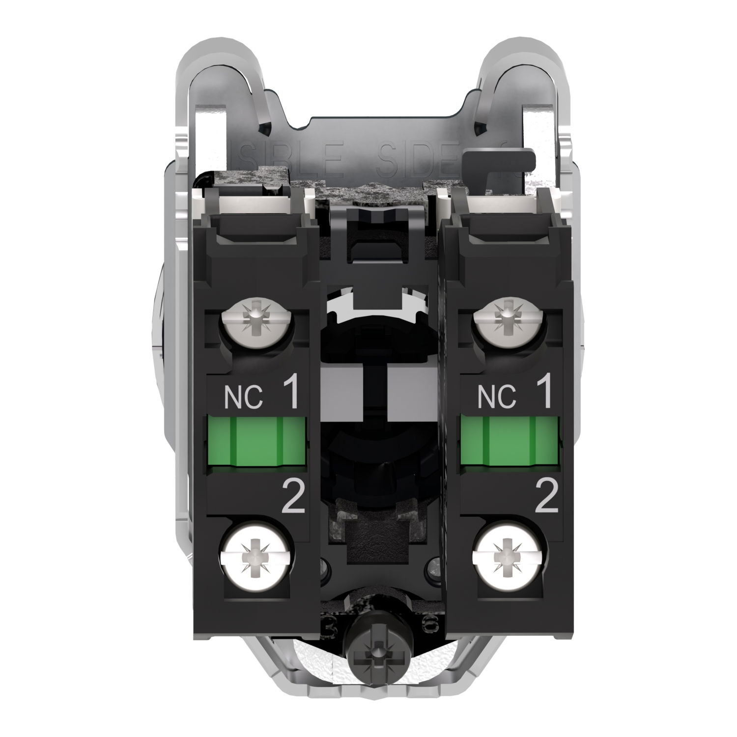 Harmony XB4, Selector switch flush mounted, metal, black, Ø30, 3 positions, stay put, 2 NO – Image 2 of 10
