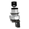 Selector switch, Harmony XB4, flush mounted Ø 30.5 key 455 2 pos key release left 1 NO