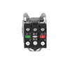 Illuminated selector switch, Harmony XB4, metal, green handle, 30mm, universal LED, 2 positions, 1NO + 1NC, 230...240V AC