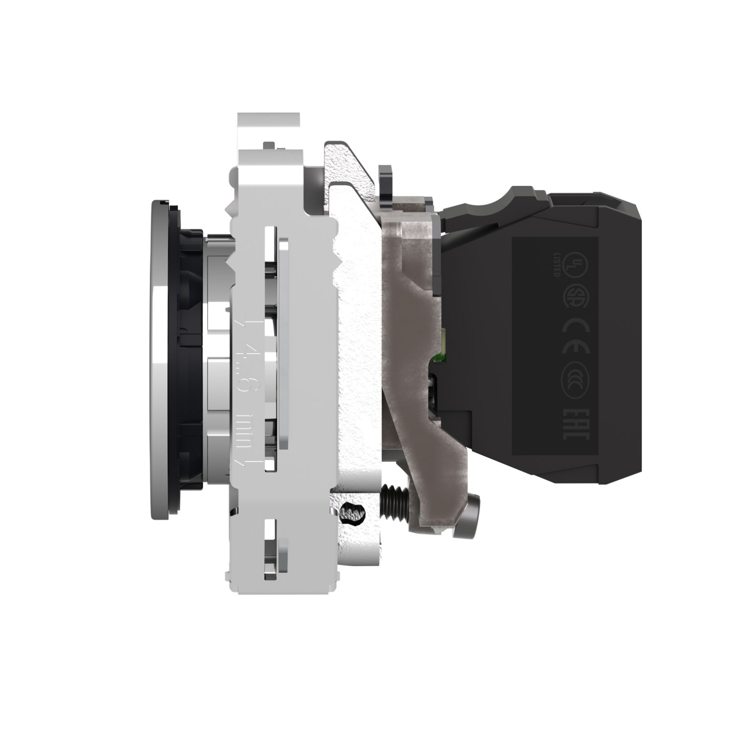 Pilot light, Harmony XB4,metal, blue flush mounted, 30mm, universal LED, plain lens, 24V AC DC – Image 4 of 7